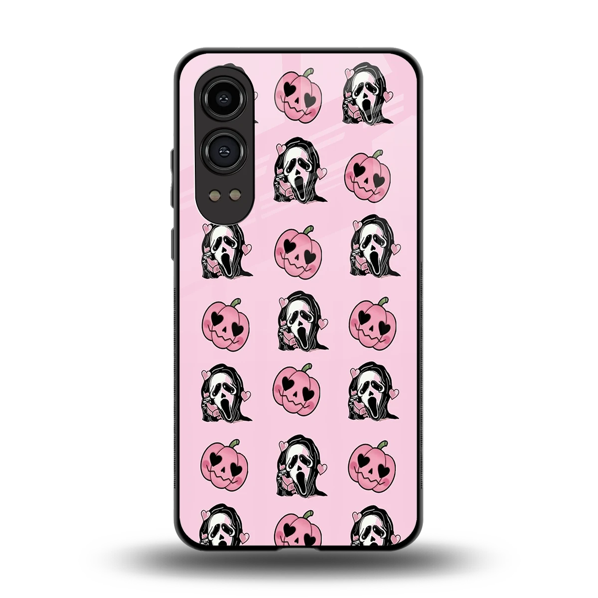 Friendly Ghost back phone cover | glass case for oneplus nord ce 4 lite