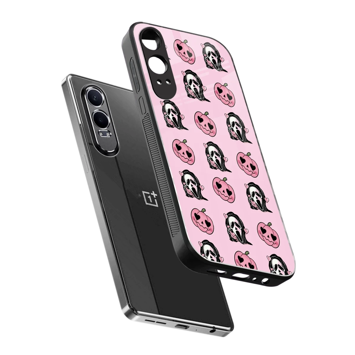 Friendly Ghost sleek oneplus nord ce 4 lite cover with tempered glass back and TPU edges