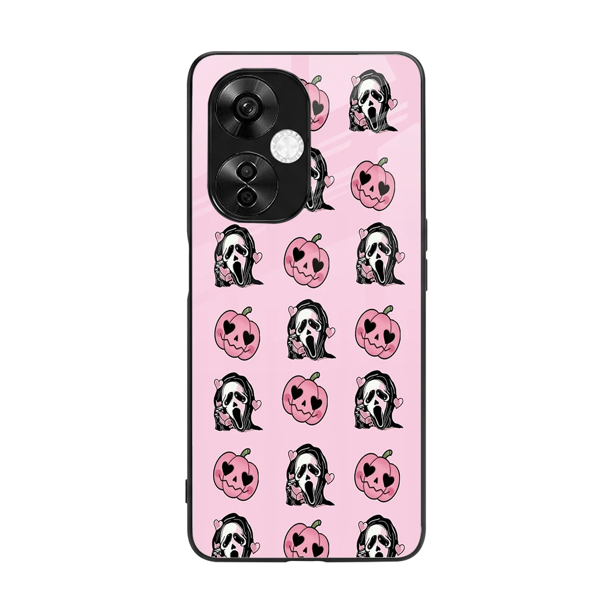 Friendly Ghost back phone cover | glass case for oneplus nord ce 3 lite
