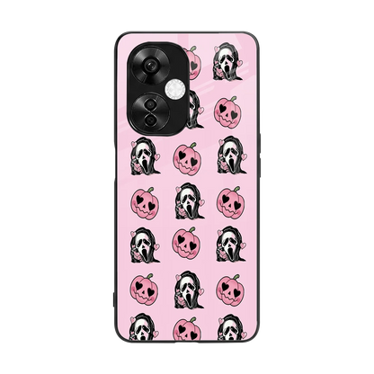 Friendly Ghost back phone cover | glass case for oneplus nord ce 3 lite