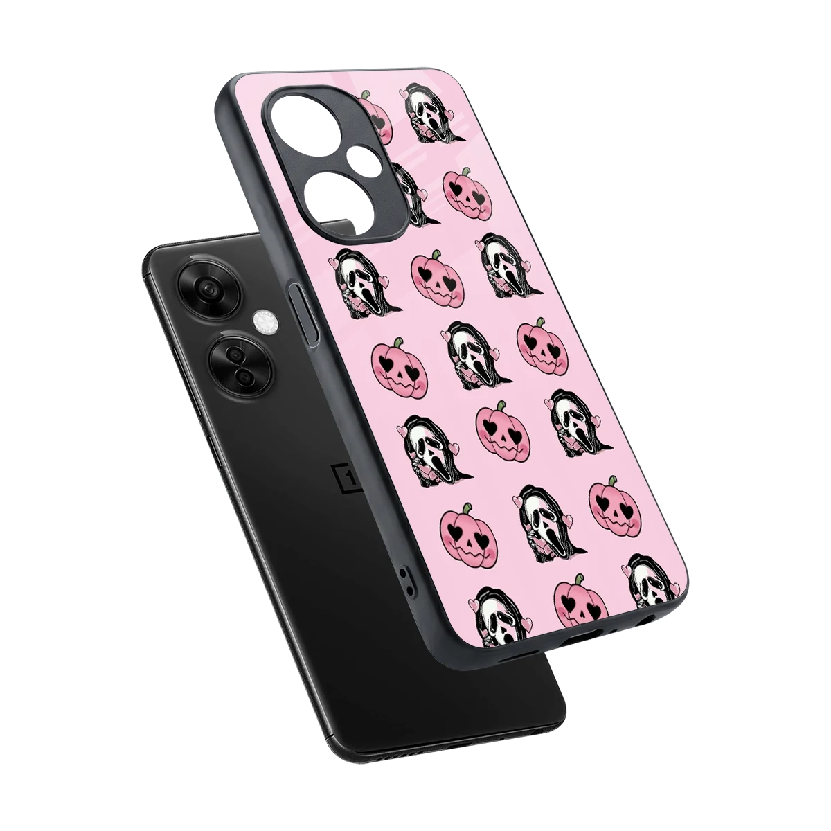 Friendly Ghost sleek oneplus nord ce 3 lite cover with tempered glass back and TPU edges