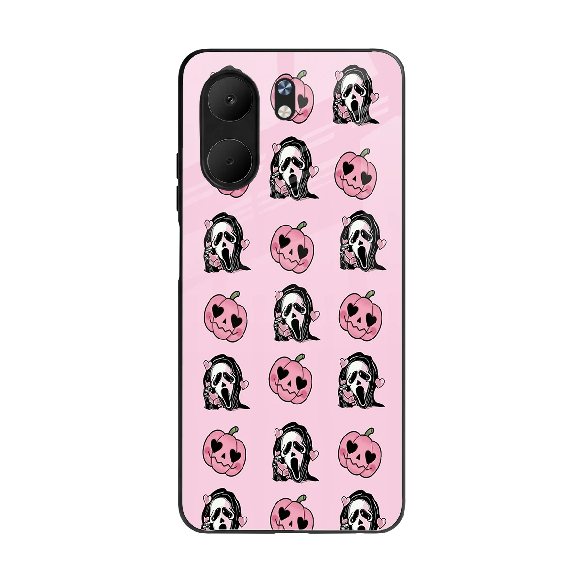 Friendly Ghost back phone cover | glass case for oppo a5x 5g
