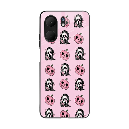 Friendly Ghost back phone cover | glass case for oppo a5x 5g