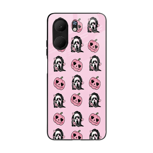 Friendly Ghost back phone cover | glass case for oppo a5x 5g