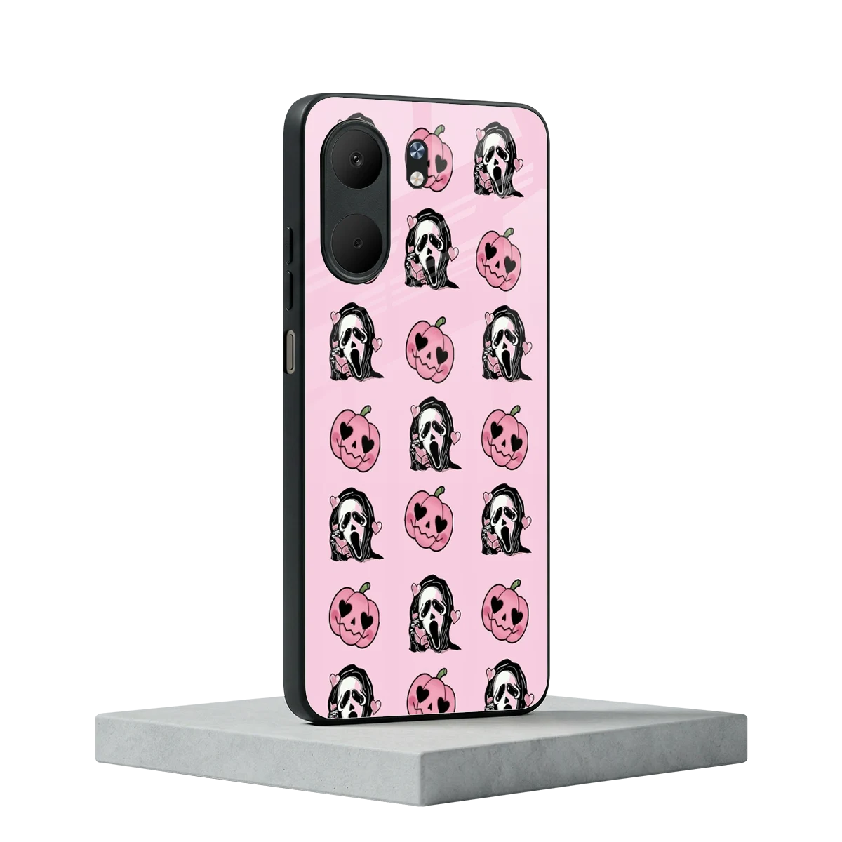 Friendly Ghost oppo a5x 5g mobile cover | shockproof glass phone case