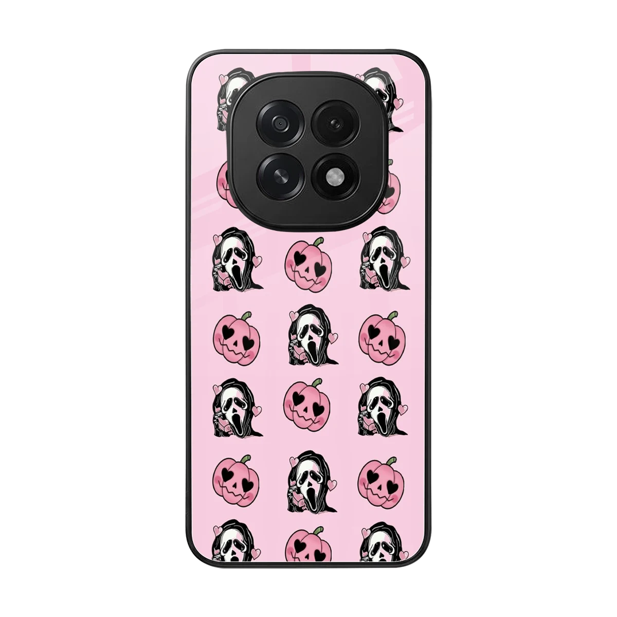 Friendly Ghost back phone cover | glass case for oppo f29 5g