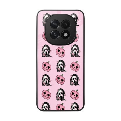 Friendly Ghost back phone cover | glass case for oppo f29 5g