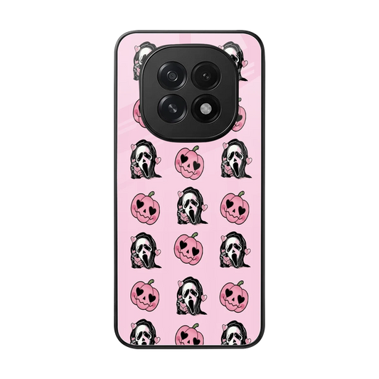 Friendly Ghost back phone cover | glass case for oppo f29 5g