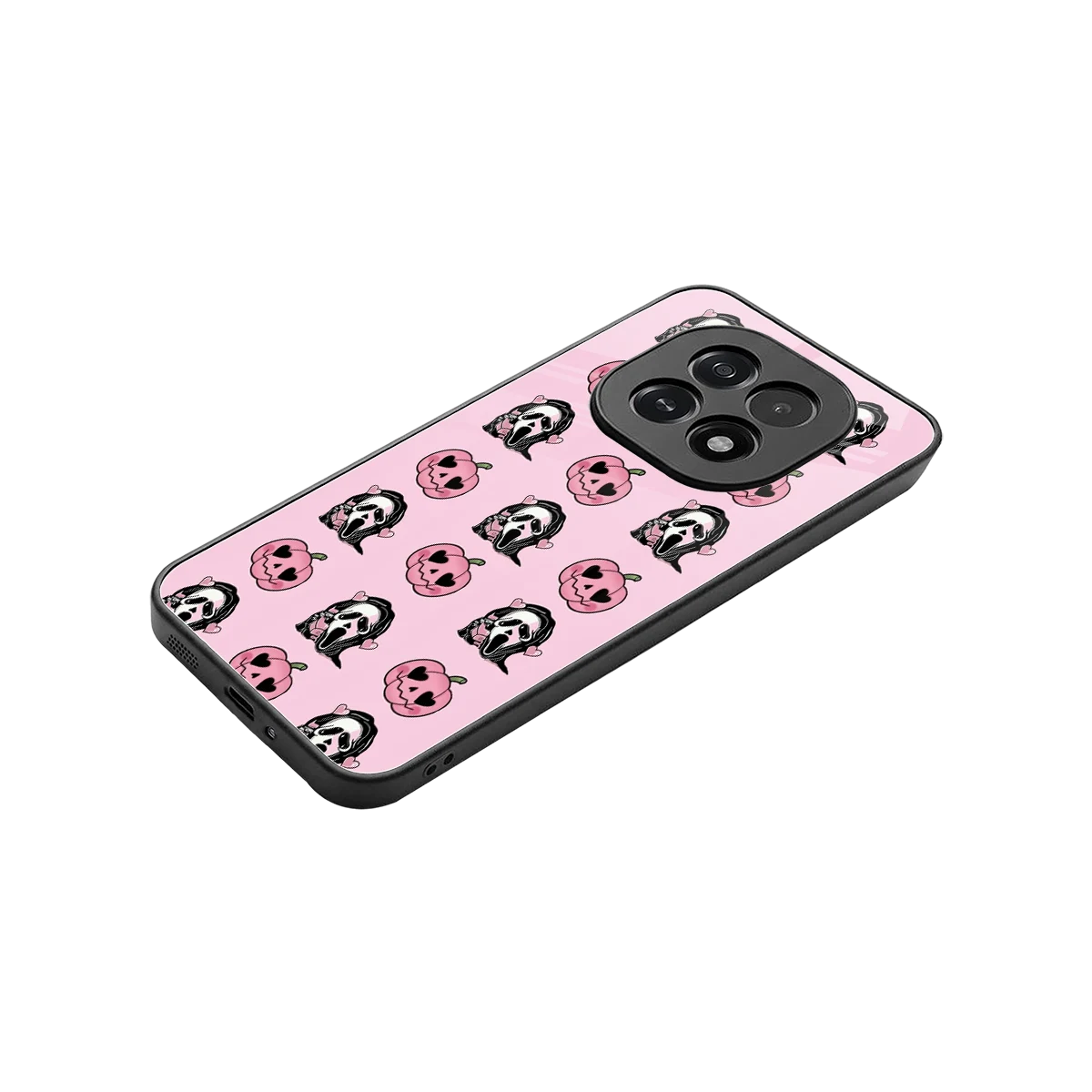 Friendly Ghost stylish phone case for oppo f29 5g | glossy glass and slim fit