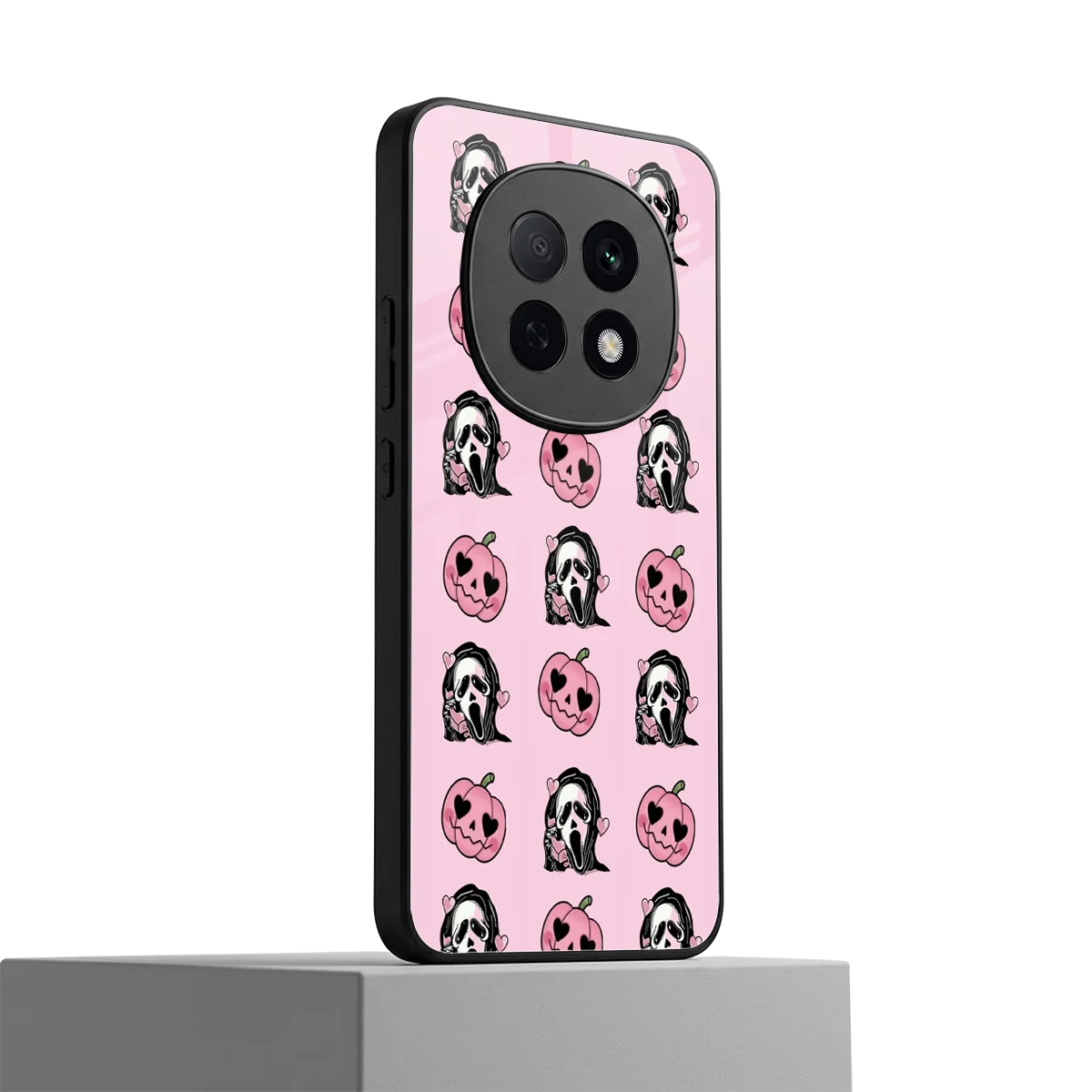 Friendly Ghost oppo f29 pro 5g mobile cover | shockproof glass phone case