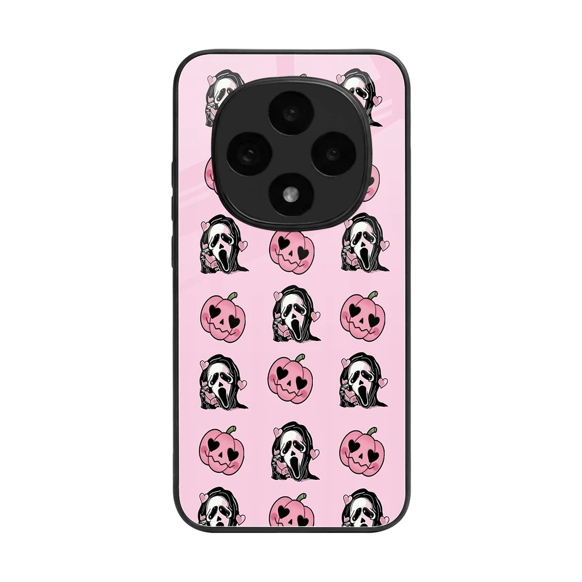 Friendly Ghost back phone cover | glass case for oppo f31 pro 5g