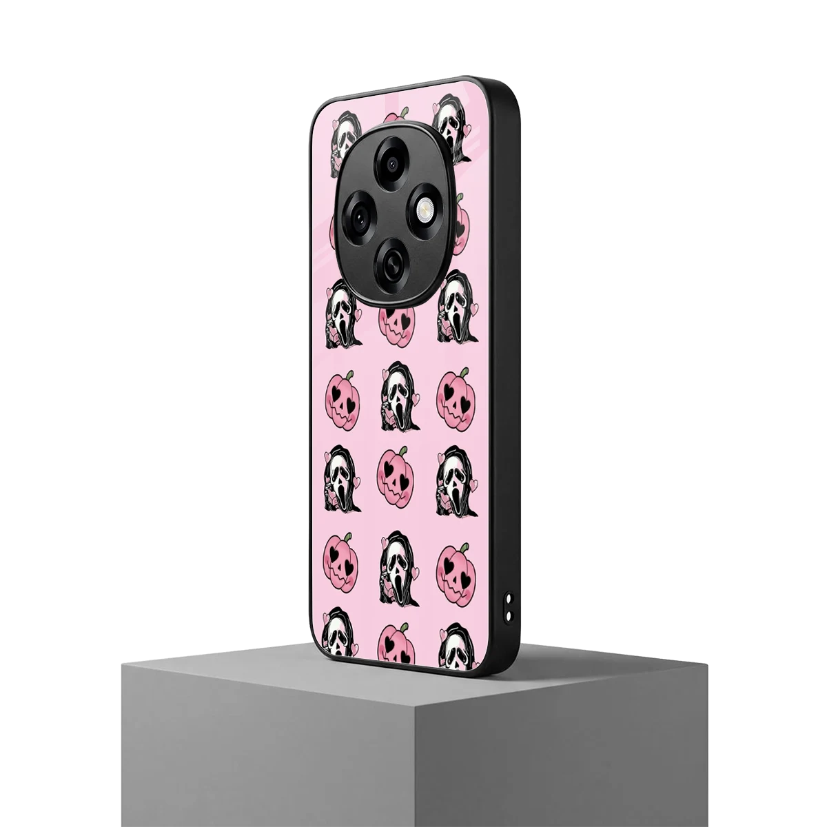 Friendly Ghost oppo f31 pro 5g mobile cover | shockproof glass phone case