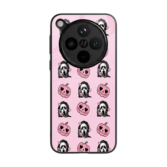 Friendly Ghost back phone cover | glass case for oppo find x8
