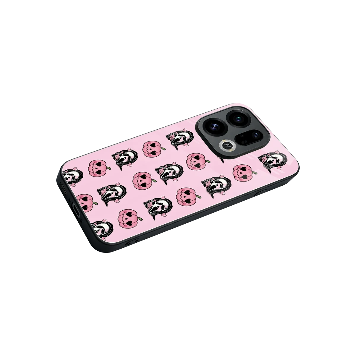 Friendly Ghost stylish phone case for oppo find x9 | glossy glass and slim fit
