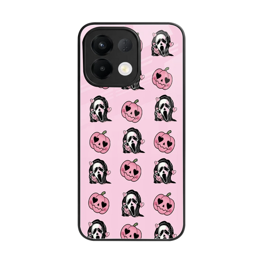 Friendly Ghost back phone cover | glass case for oppo k13 5g