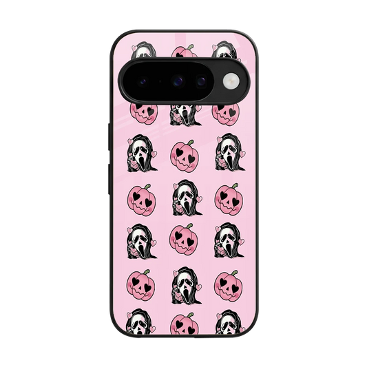 Friendly Ghost back phone cover | glass case for google pixel 10