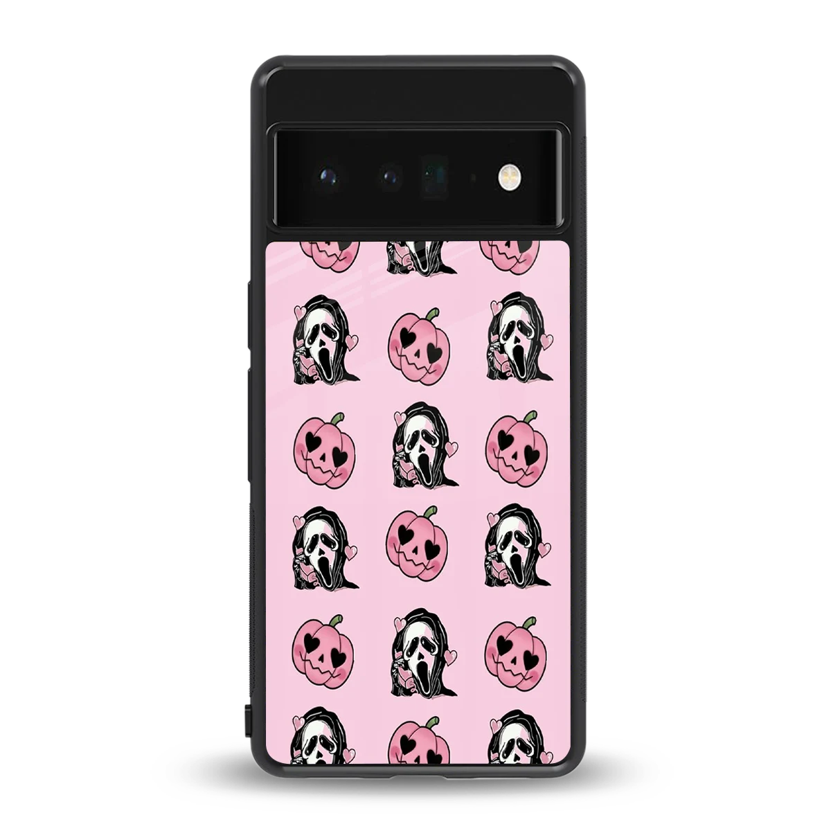 Friendly Ghost back phone cover | glass case for google pixel 6 pro