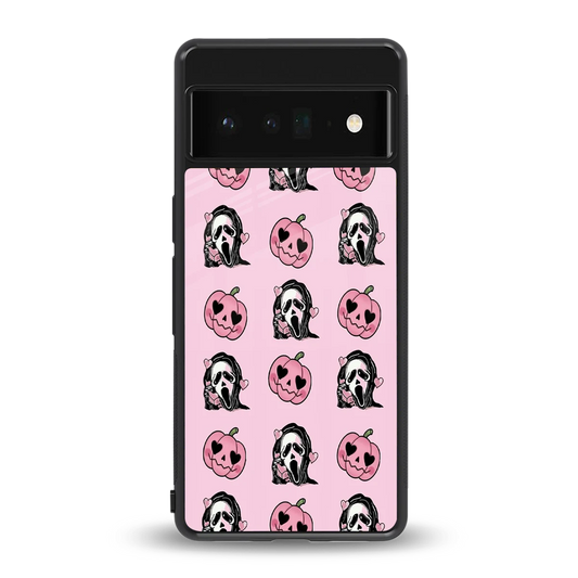 Friendly Ghost back phone cover | glass case for google pixel 6 pro