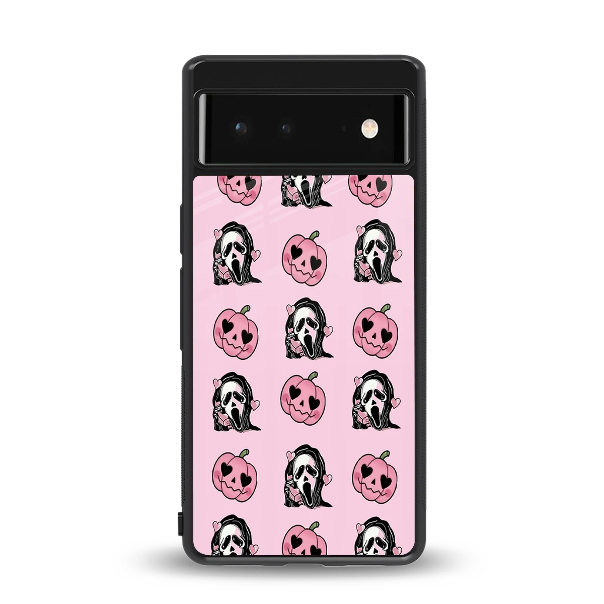 Friendly Ghost back phone cover | glass case for google pixel 6a