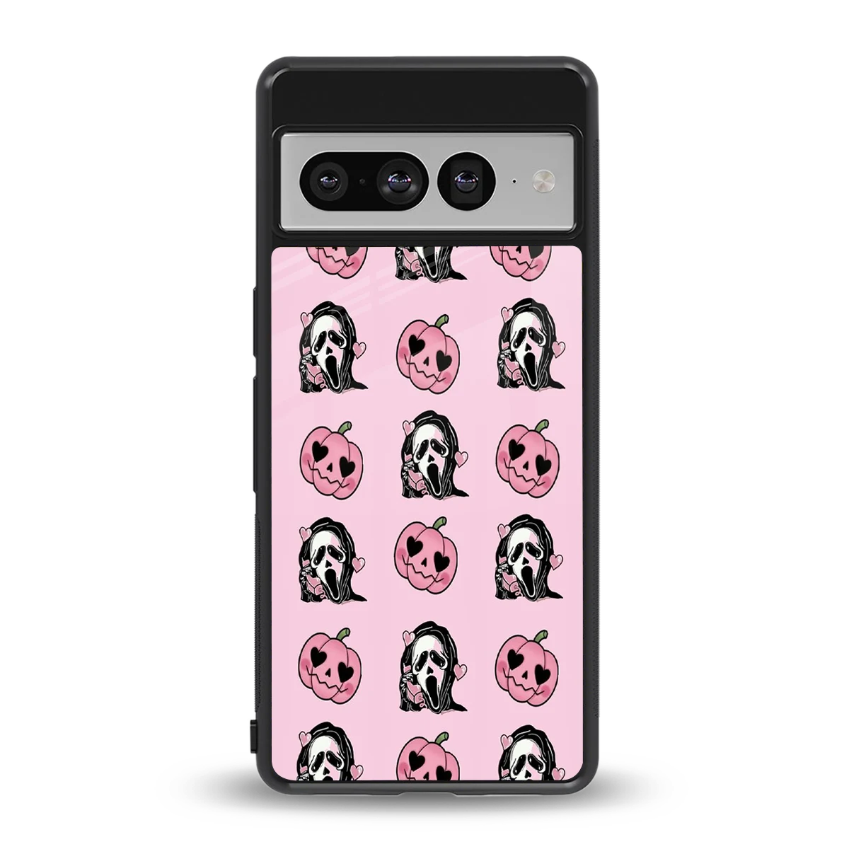 Friendly Ghost back phone cover | glass case for google pixel 7 pro