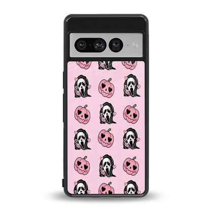 Friendly Ghost back phone cover | glass case for google pixel 7 pro