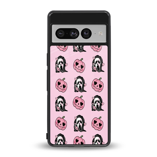 Friendly Ghost back phone cover | glass case for google pixel 7 pro