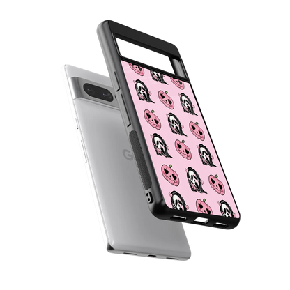 Friendly Ghost sleek google pixel 7 pro cover with tempered glass back and TPU edges