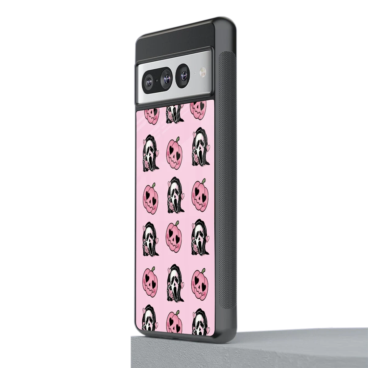 Friendly Ghost stylish phone case for google pixel 7 pro | glossy glass and slim fit