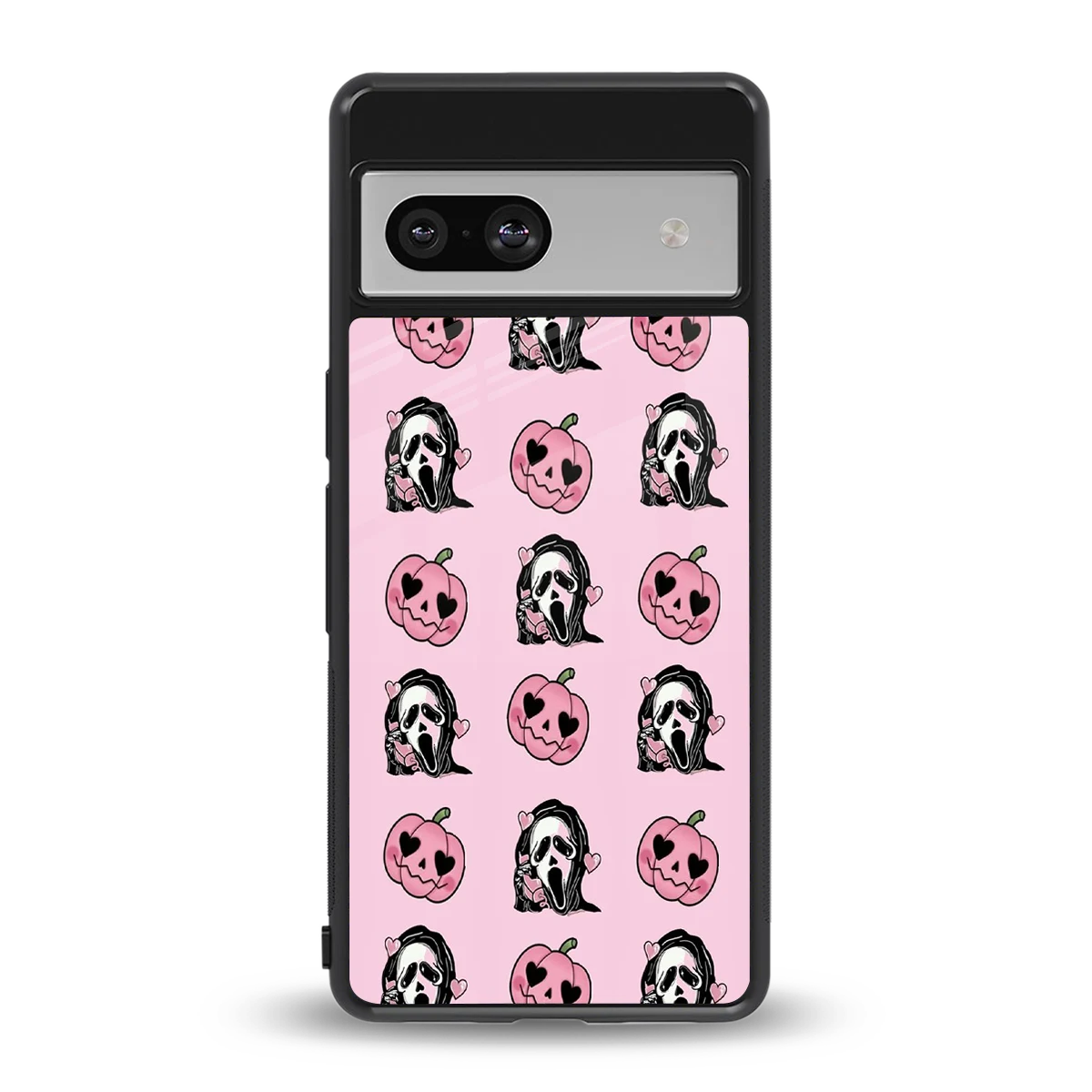 Friendly Ghost back phone cover | glass case for google pixel 7a