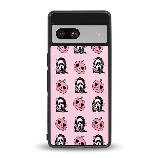 Friendly Ghost back phone cover | glass case for google pixel 7a