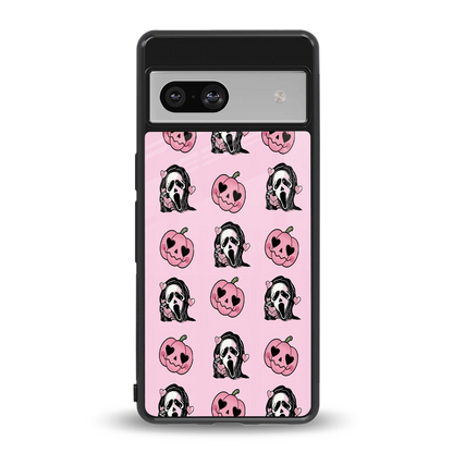 Friendly Ghost back phone cover | glass case for google pixel 7