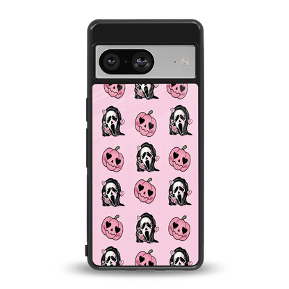 Friendly Ghost back phone cover | glass case for google pixel 8