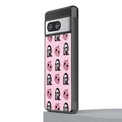 Friendly Ghost stylish phone case for google pixel 8 | glossy glass and slim fit