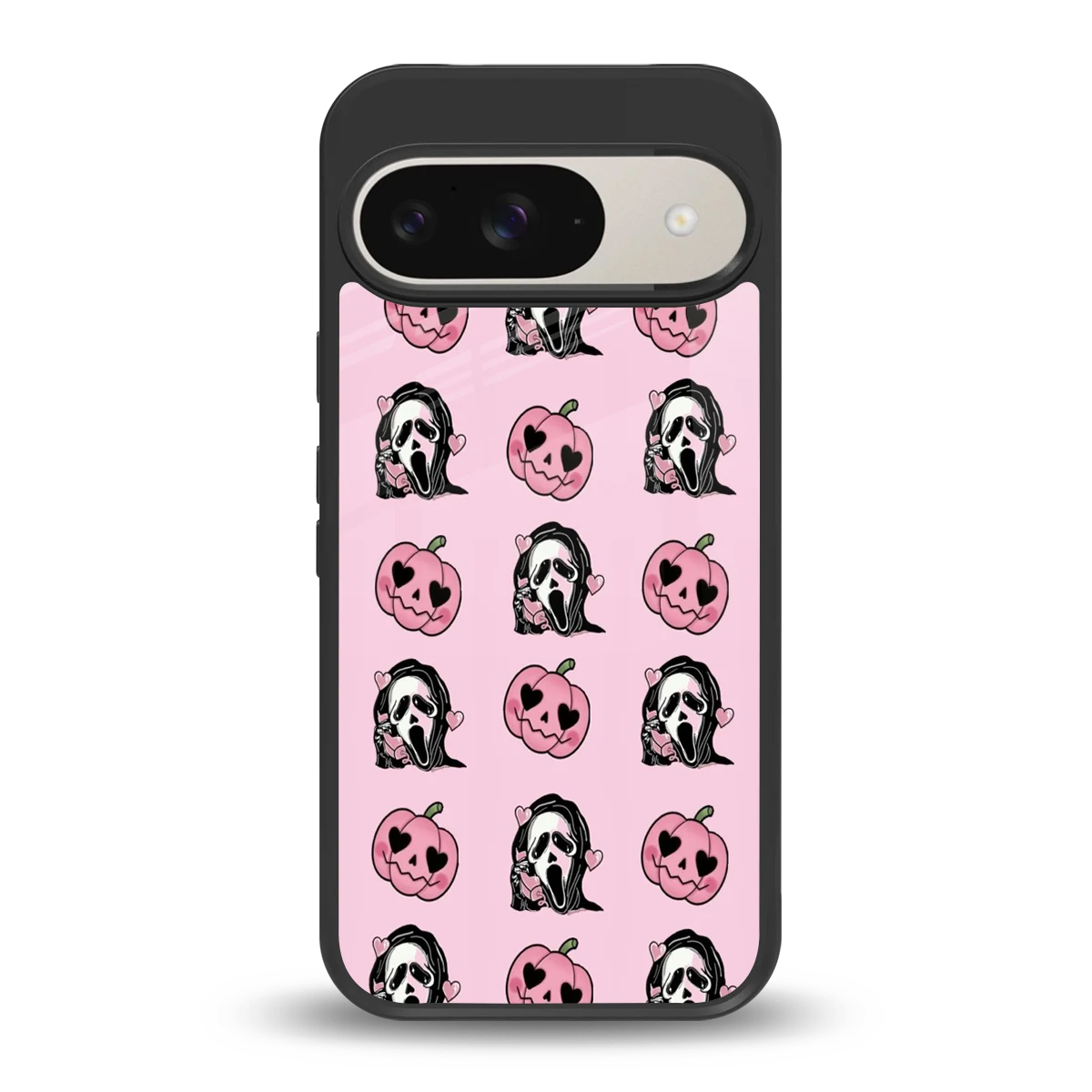 Friendly Ghost back phone cover | glass case for google pixel 9
