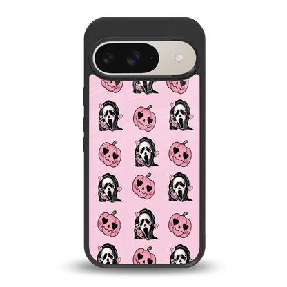 Friendly Ghost back phone cover | glass case for google pixel 9