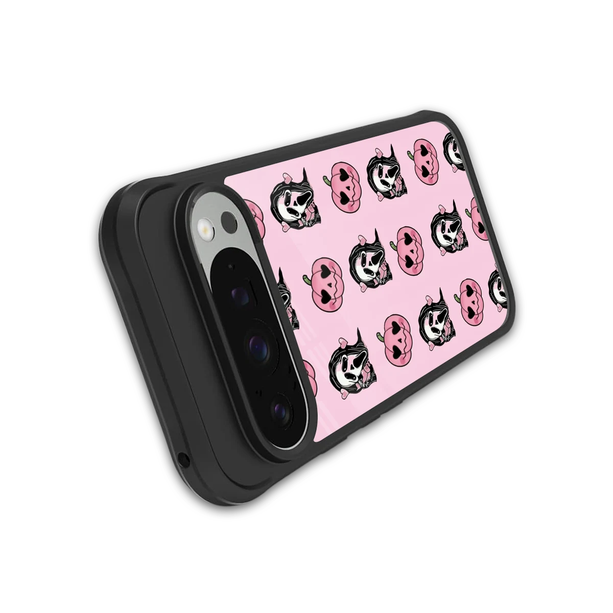Friendly Ghost stylish phone case for google pixel 9 pro xl | glossy glass and slim fit