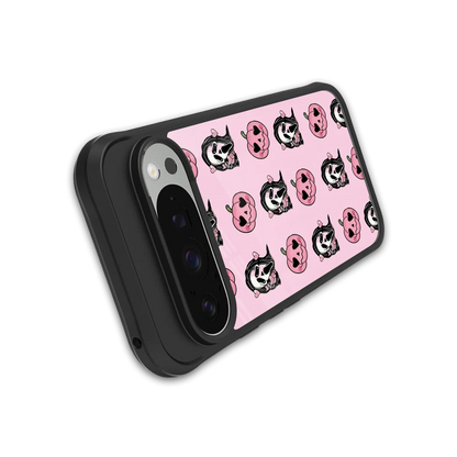 Friendly Ghost stylish phone case for google pixel 9 pro xl | glossy glass and slim fit