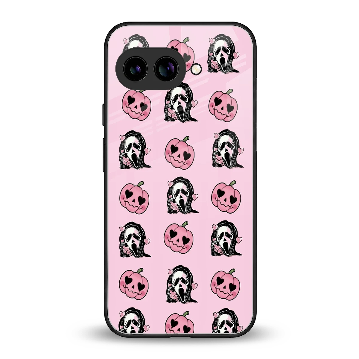Friendly Ghost back phone cover | glass case for google pixel 10a