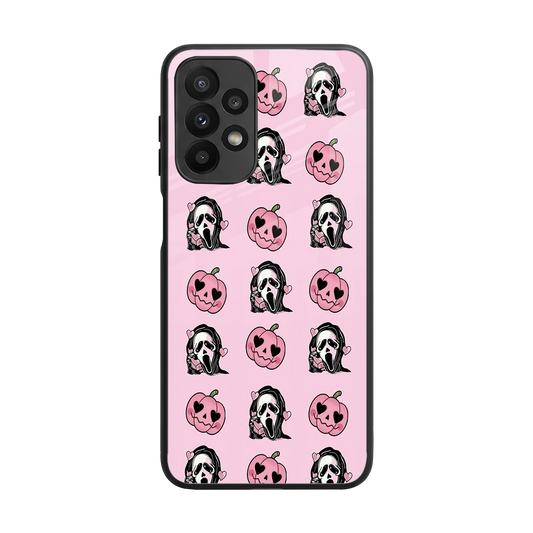 Friendly Ghost back phone cover | glass case for samsung galaxy a23