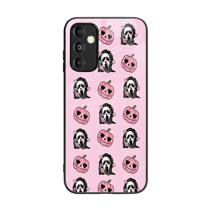 Friendly Ghost back phone cover | glass case for samsung galaxy m14 5g