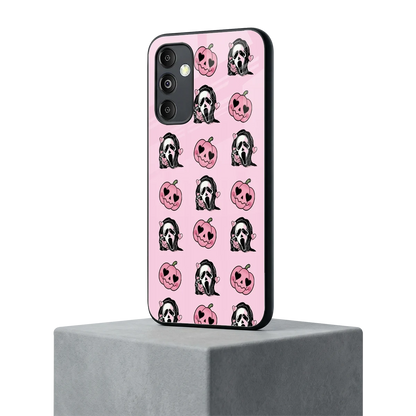 Friendly Ghost samsung galaxy m14 5g mobile cover | shockproof glass phone case