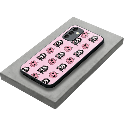 Friendly Ghost stylish phone case for samsung galaxy m14 5g | glossy glass and slim fit