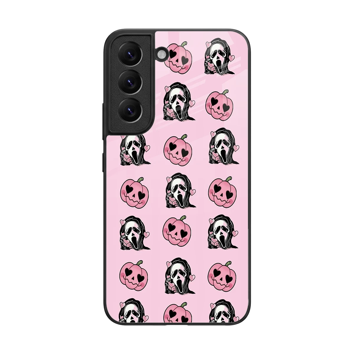 Friendly Ghost back phone cover | glass case for samsung galaxy s22