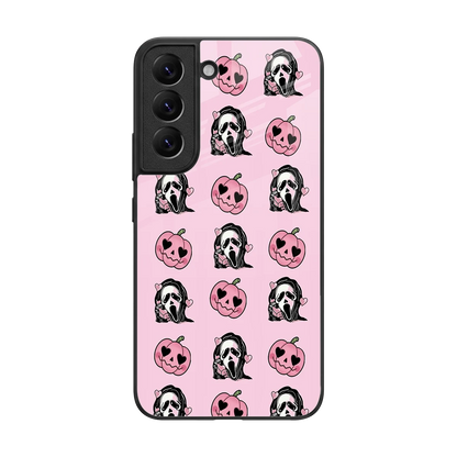 Friendly Ghost back phone cover | glass case for samsung galaxy s22