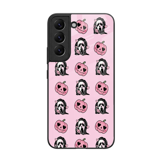 Friendly Ghost back phone cover | glass case for samsung galaxy s22