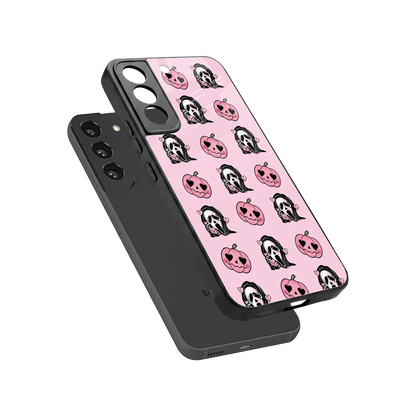 Friendly Ghost sleek samsung galaxy s22 cover with tempered glass back and TPU edges