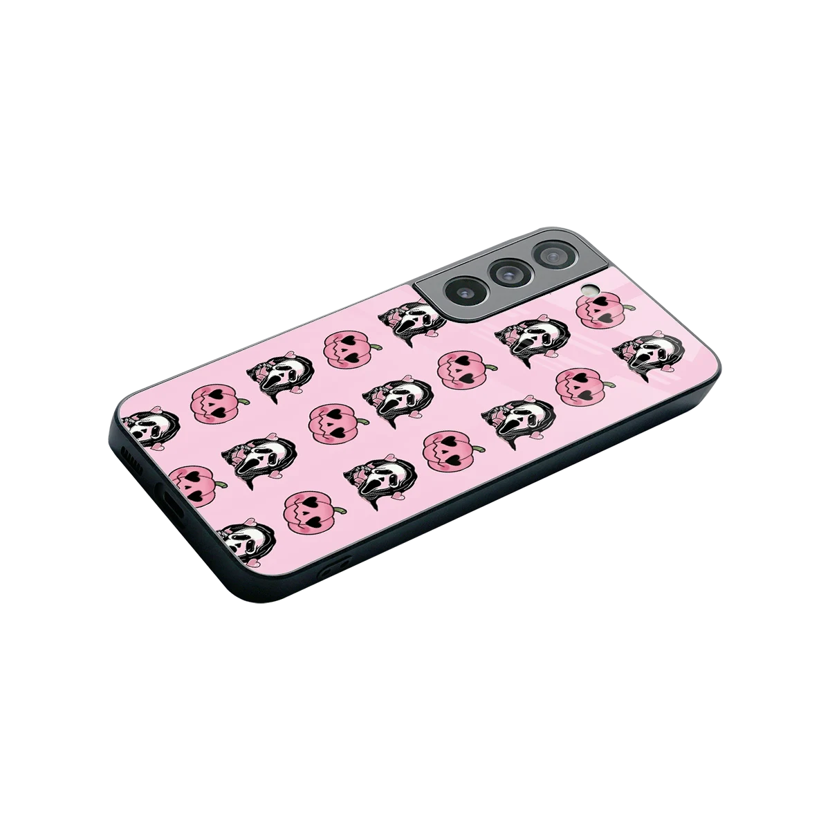 Friendly Ghost stylish phone case for samsung galaxy s22 | glossy glass and slim fit