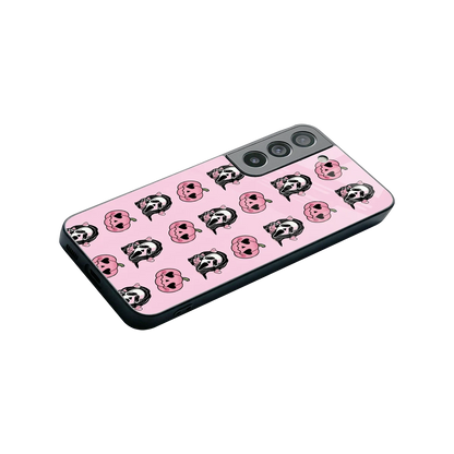 Friendly Ghost stylish phone case for samsung galaxy s22 | glossy glass and slim fit