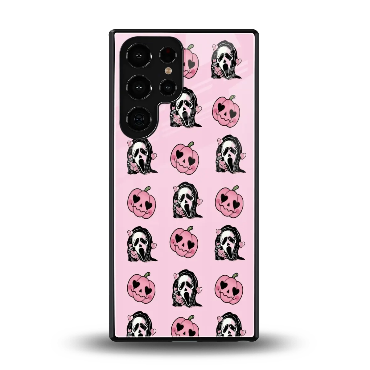 Friendly Ghost back phone cover | glass case for samsung galaxy s25 ultra