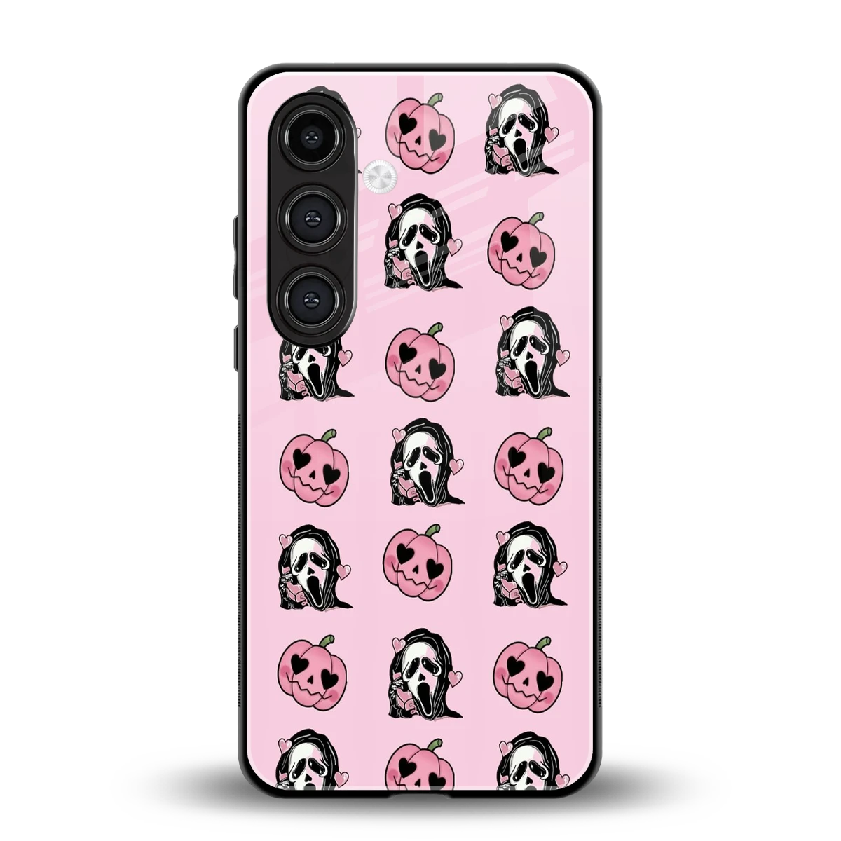 Friendly Ghost back phone cover | glass case for samsung galaxy s24
